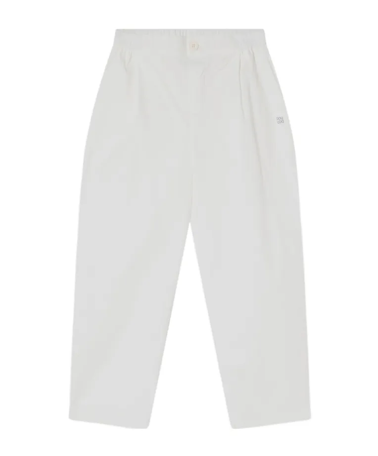 Douuod Kids Logo Lettering Pleated Pants