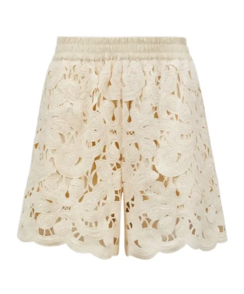 Floral Macramé Shorts