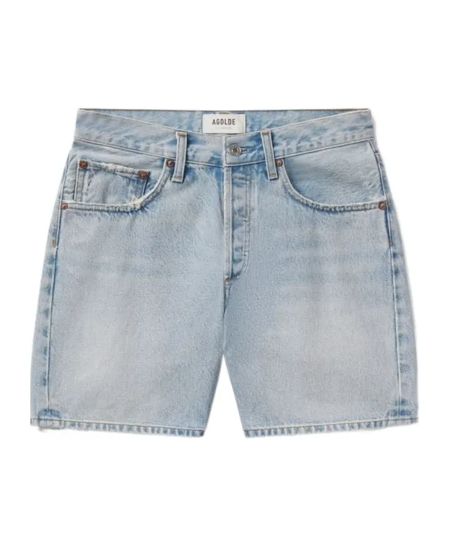 Agolde V-Waist Wide-Leg Shorts