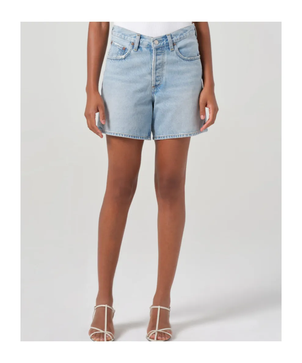 Agolde V-Waist Wide-Leg Shorts