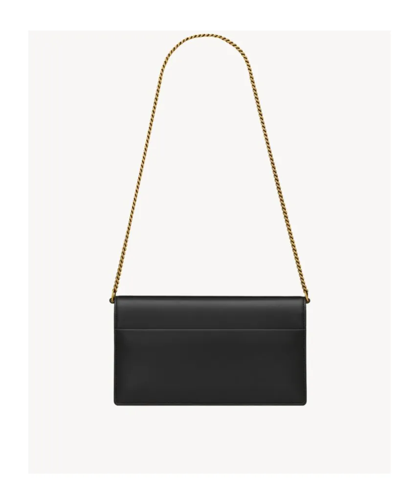 Saint Laurent Sunset Foldover Top Clutch Bag
