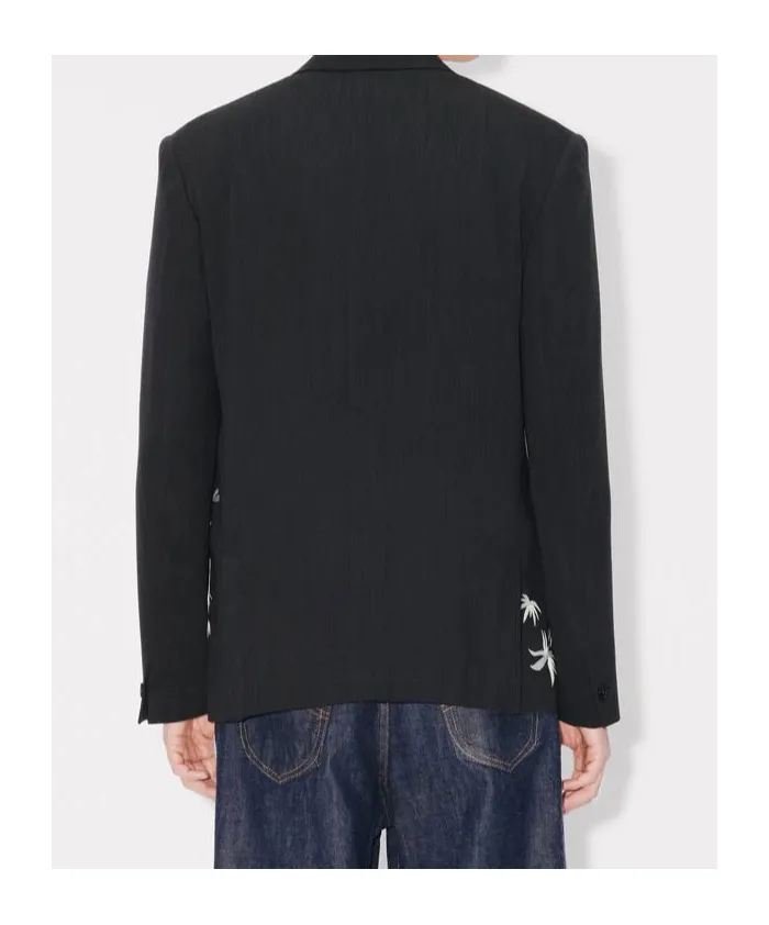 Embroidered Tailored Kimono Jacket Kenzo Paris Jungle