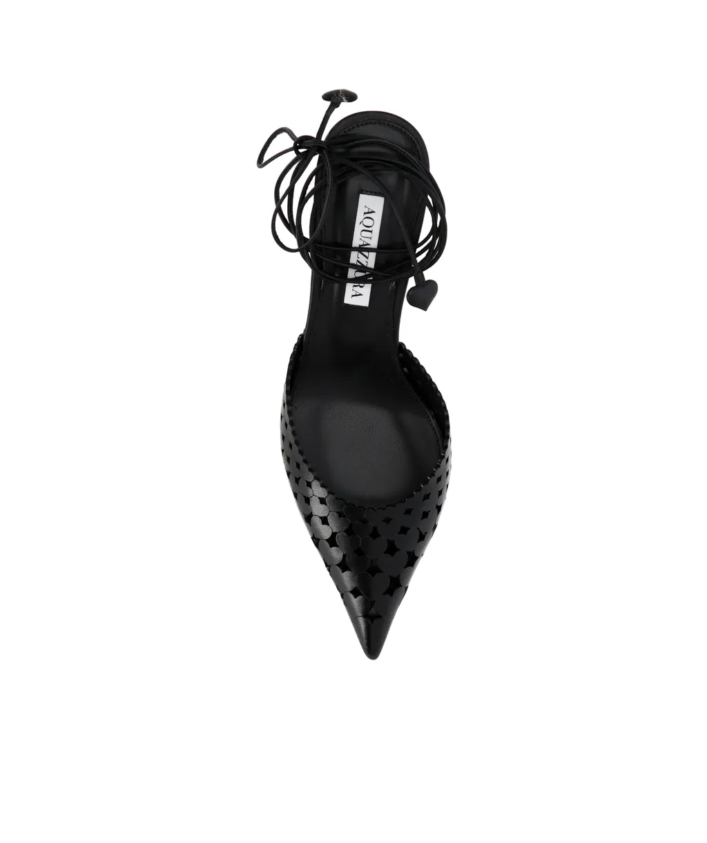 Aquazzura Lace-Up Pointed Toe Pumps