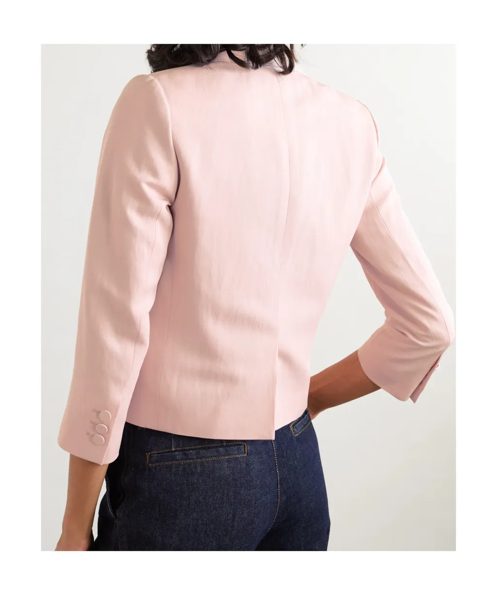 Dries Van Noten Single-Breasted Cropped Blazer