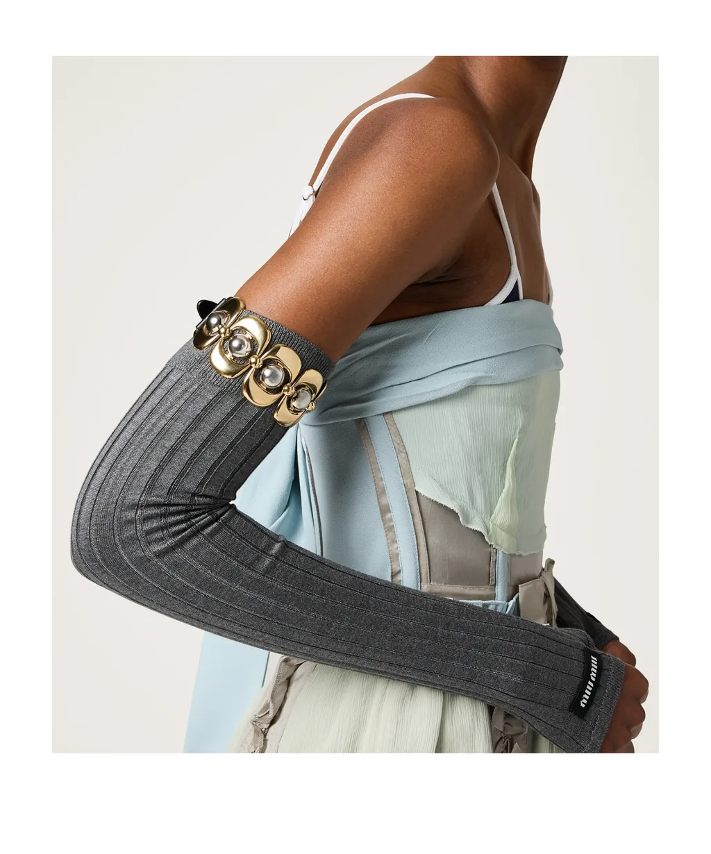 Leather And Metal Bracelet