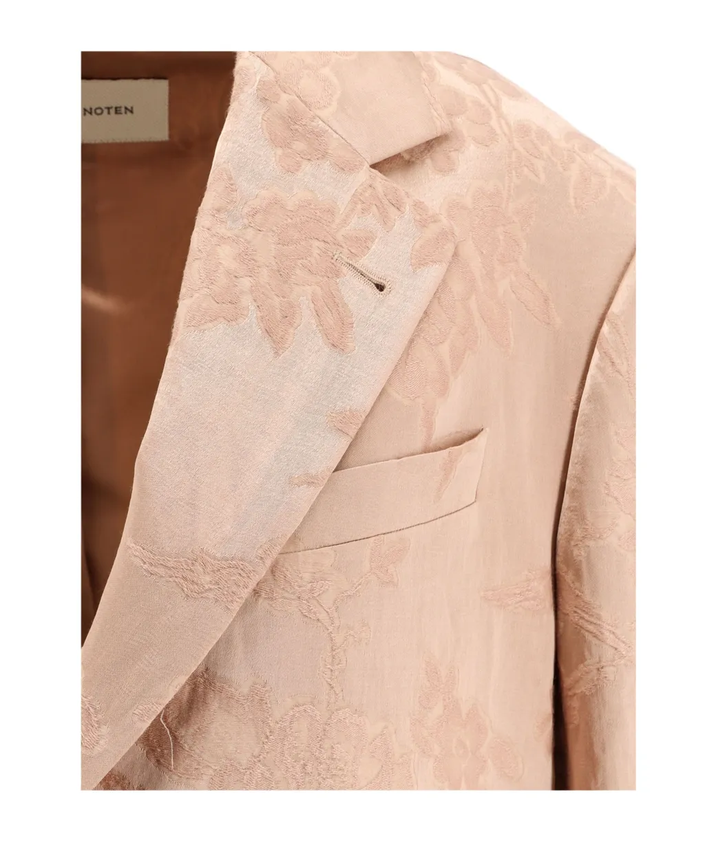 Dries Van Noten Floral Jacquard Single-Breasted Blazer