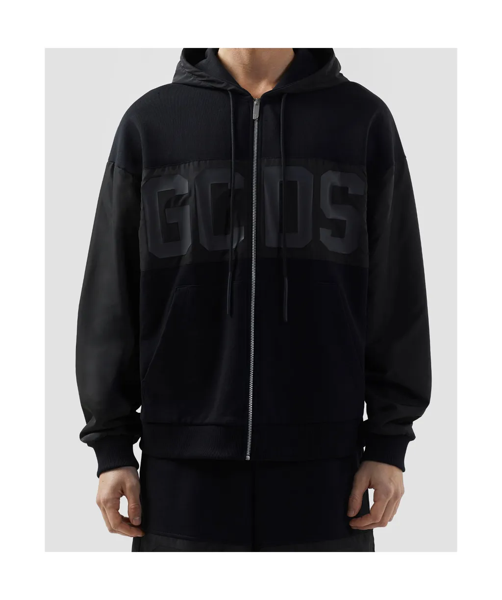 Gcds Band Logo Full Zip Hoodie