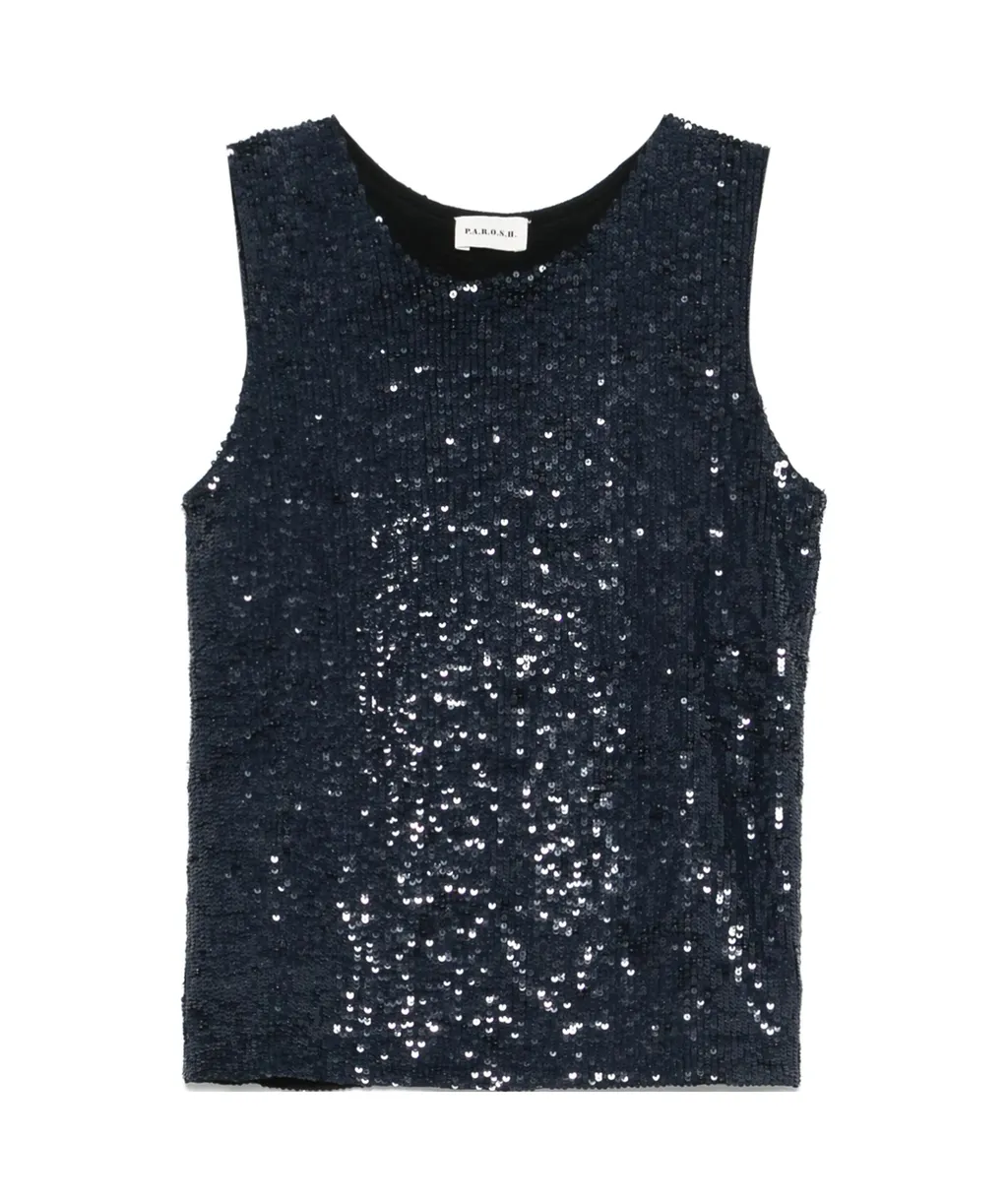 Sequined Tank Top