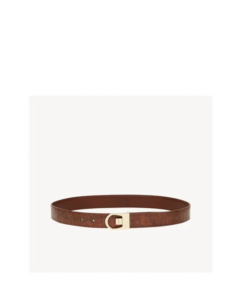 Saint Laurent Embossed Reversible Belt