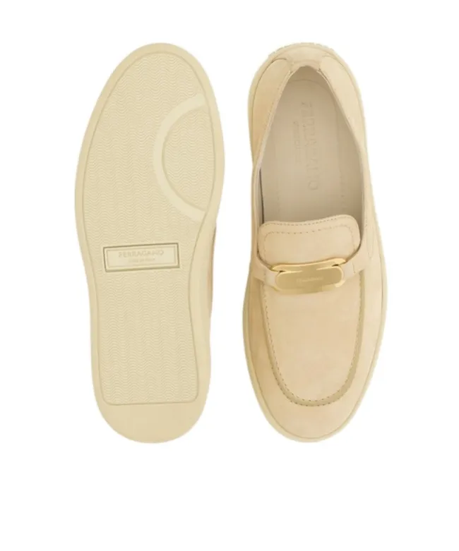 Ferragamo New Vara Buckle Slip On Shoes