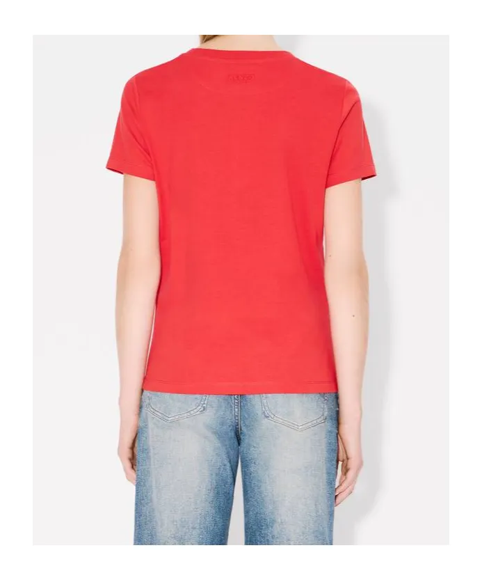 Embroidered Cotton T-Shirt Boke Flower
