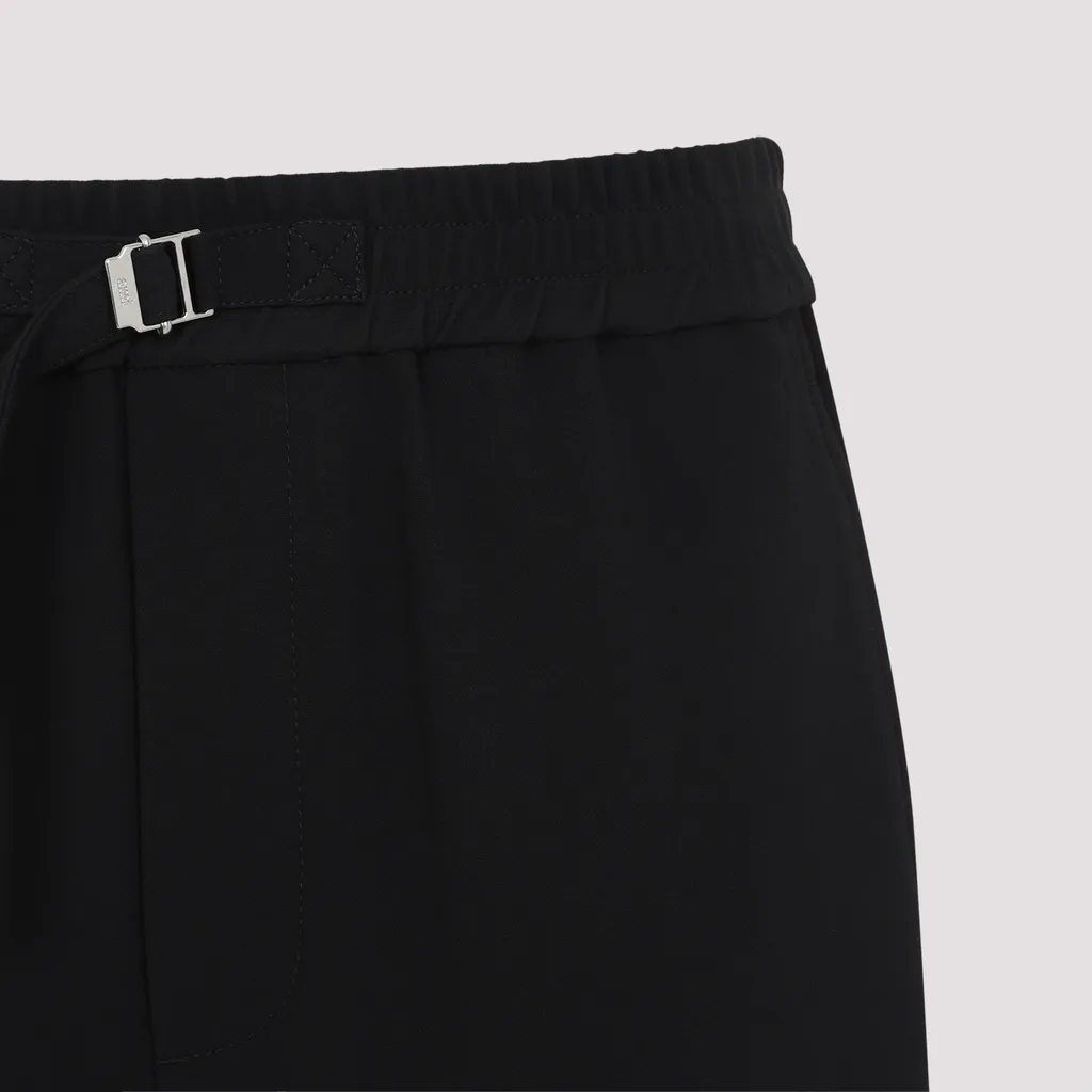 Ami Knee-Length Belted Waist Shorts