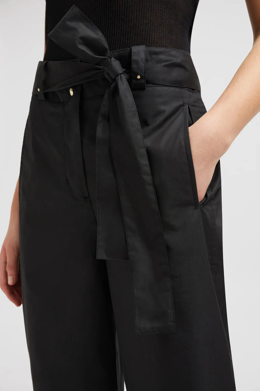 Moncler Belted Wide Leg Pants