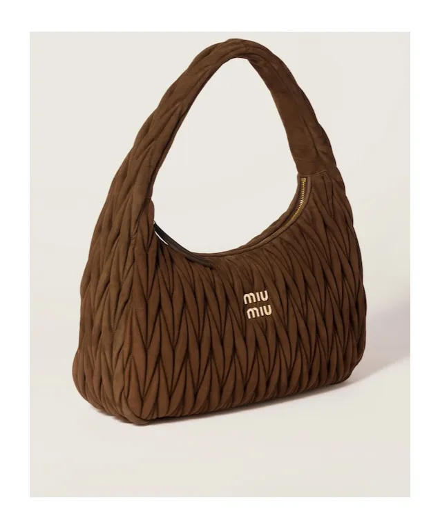 Wander Matelassé Suede Bag
