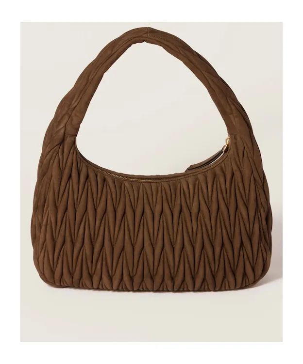 Wander Matelassé Suede Bag