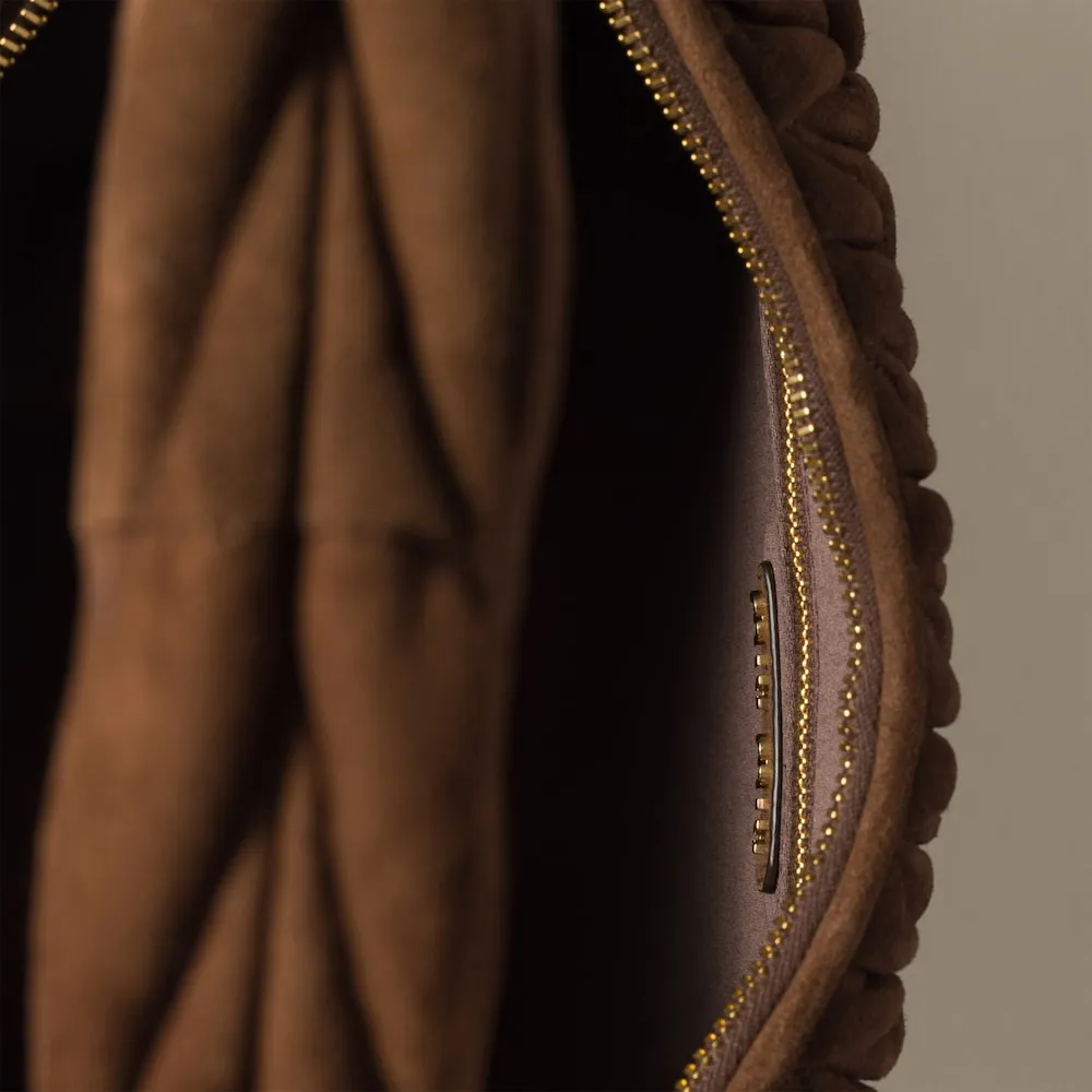 Wander Matelassé Suede Bag