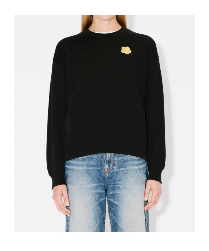 Embroidered Sweatshirt In Cotton Boke Flower