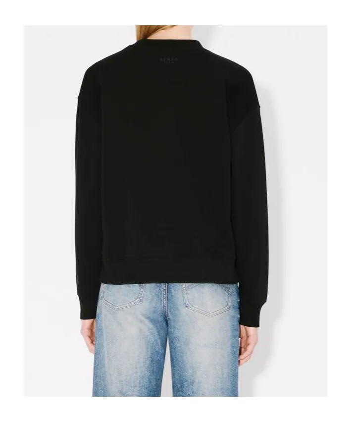 Embroidered Sweatshirt In Cotton Boke Flower