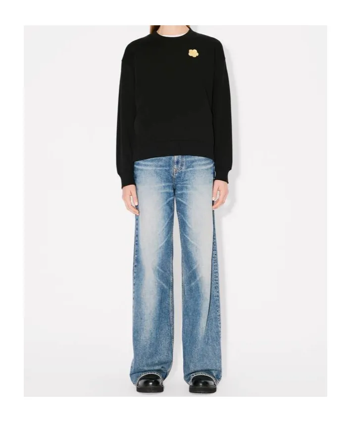 Embroidered Sweatshirt In Cotton Boke Flower