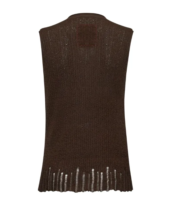 Knitted Sleeveless Vest