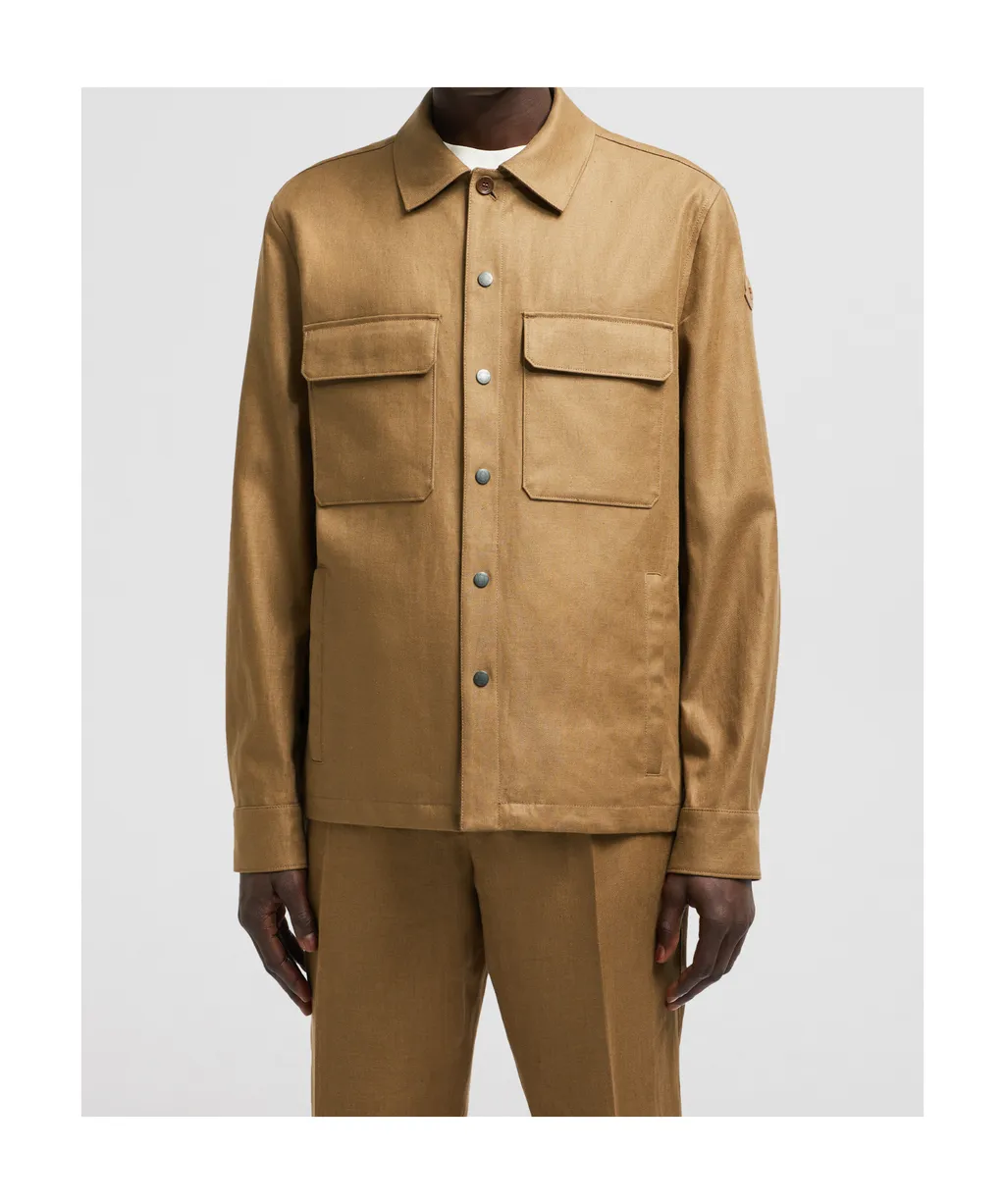 Moncler Collared Button-Up Jacket