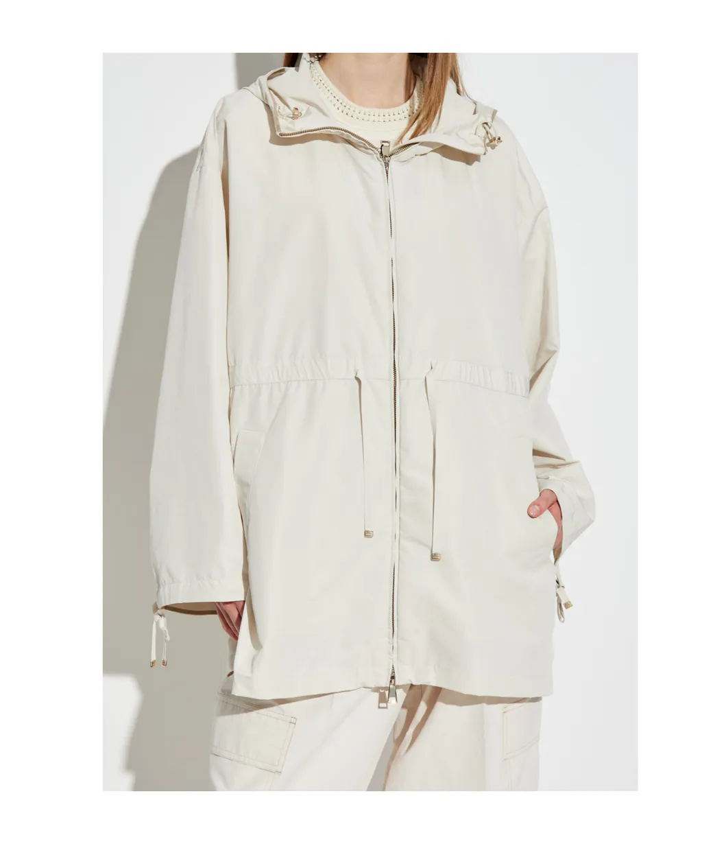 Moncler Saverne Drawstring Zip-Up Parka