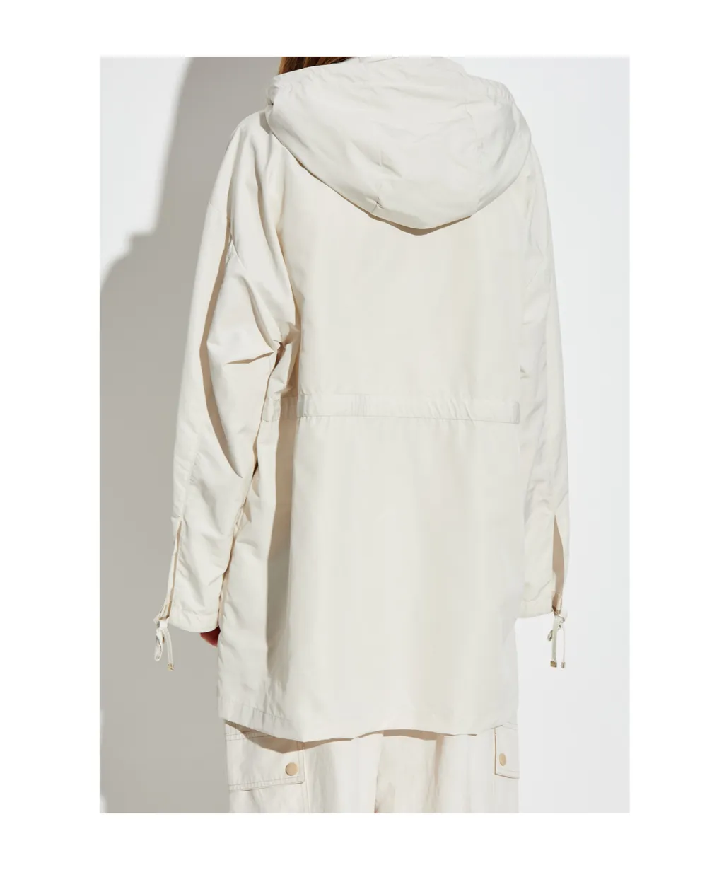 Moncler Saverne Drawstring Zip-Up Parka