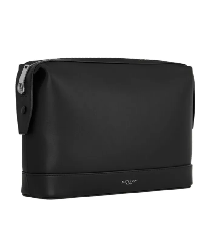 Saint Laurent Paris Small Pouch In Leather
