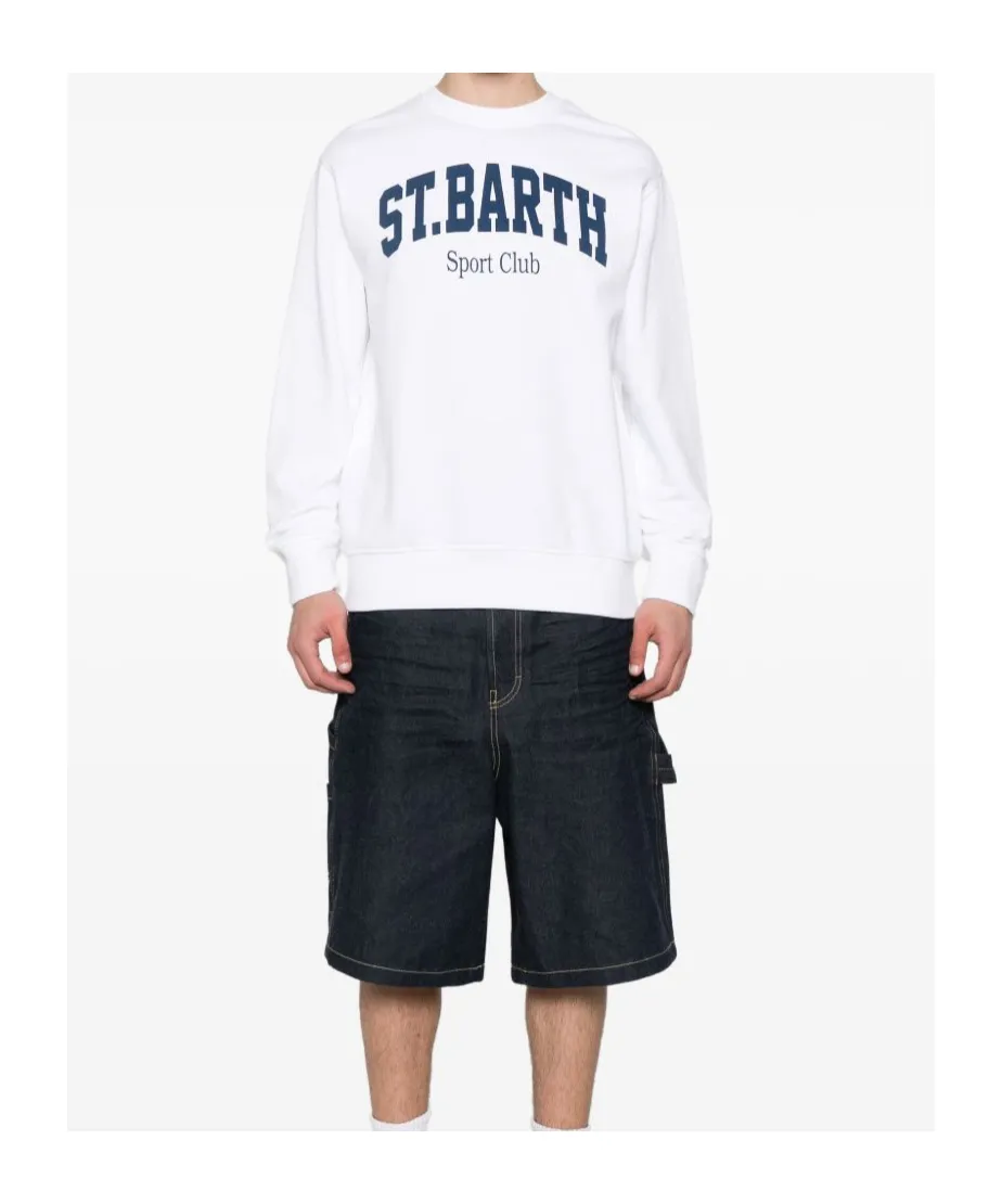 Mc2 Saint Barth Logo Printed Crewneck Sweatshirt