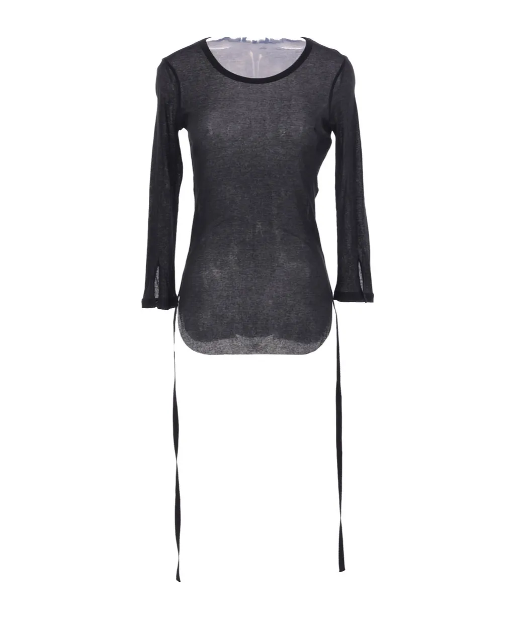 Ann Demeulemeester Trina Drawstring Crewneck T-Shirt