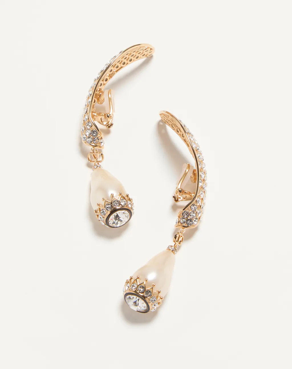 Faux-Pearl Drop Earrings