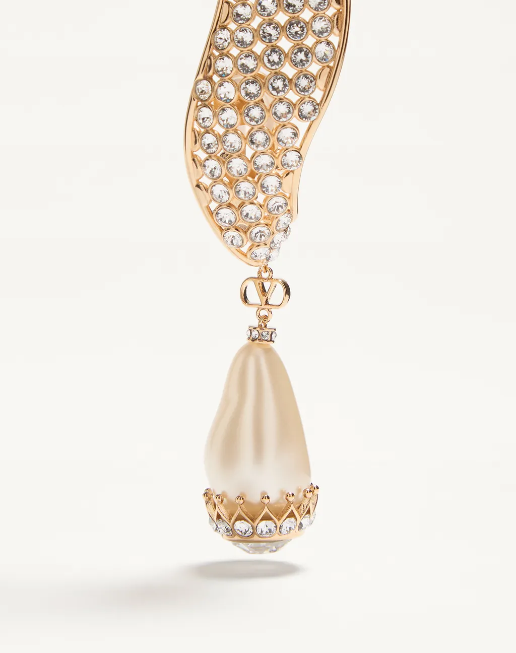 Faux-Pearl Drop Earrings