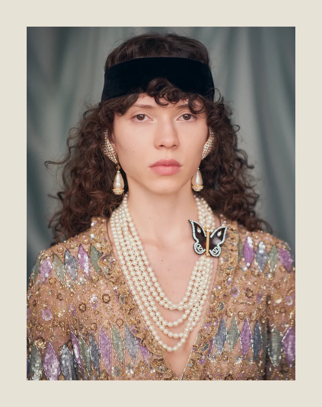 Faux-Pearl Drop Earrings