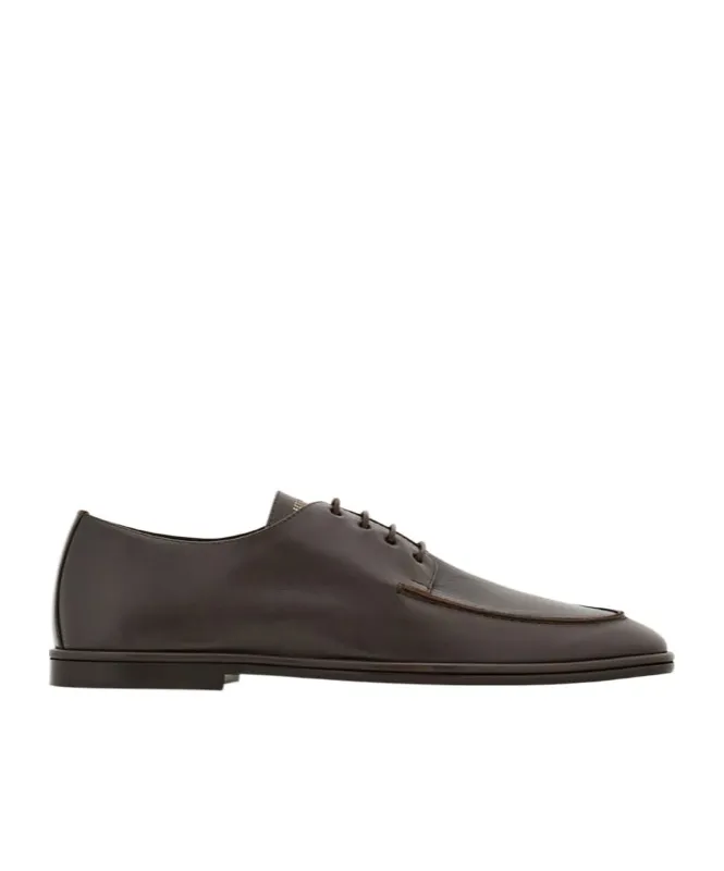 Ferragamo Logo Printed Lace-Up Shoese