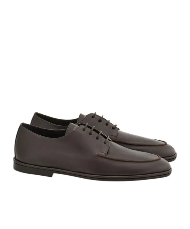 Ferragamo Logo Printed Lace-Up Shoese