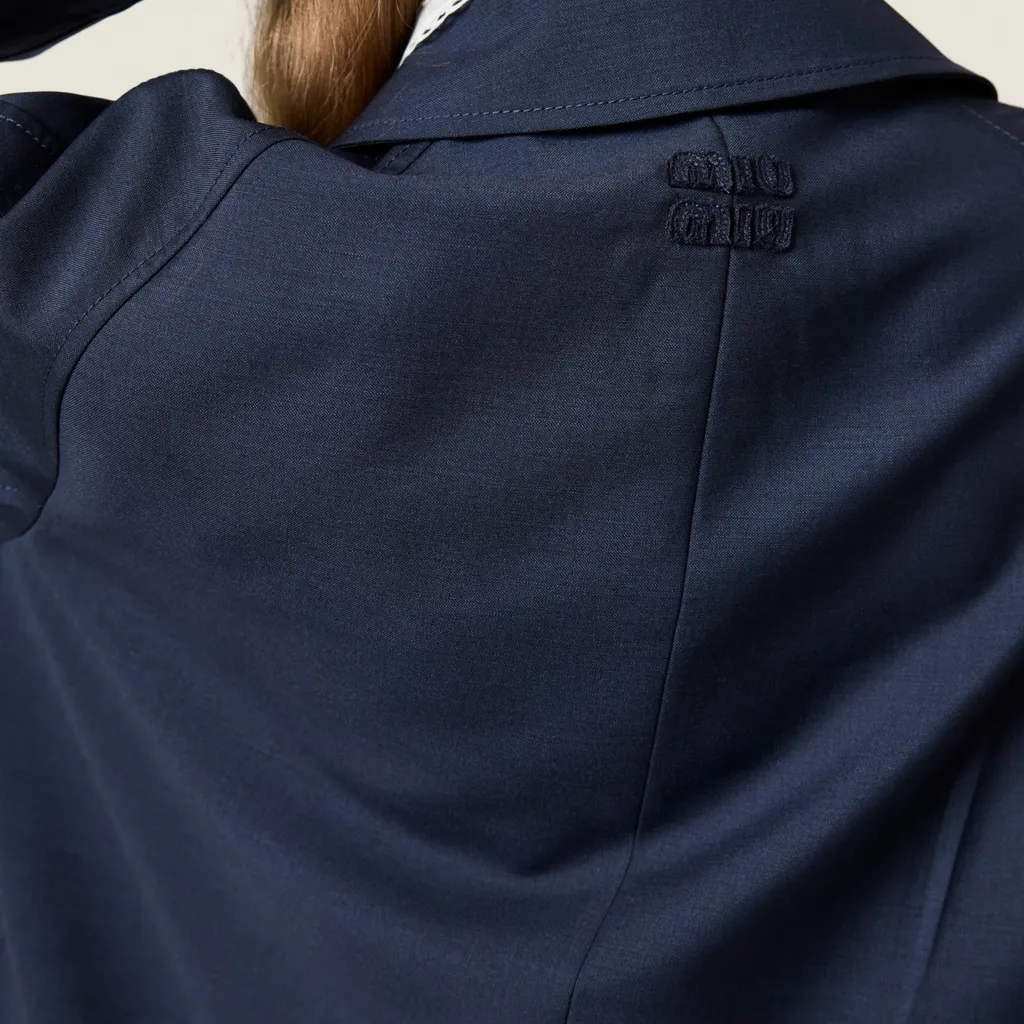 Miu Miu Button-Up Long Coat