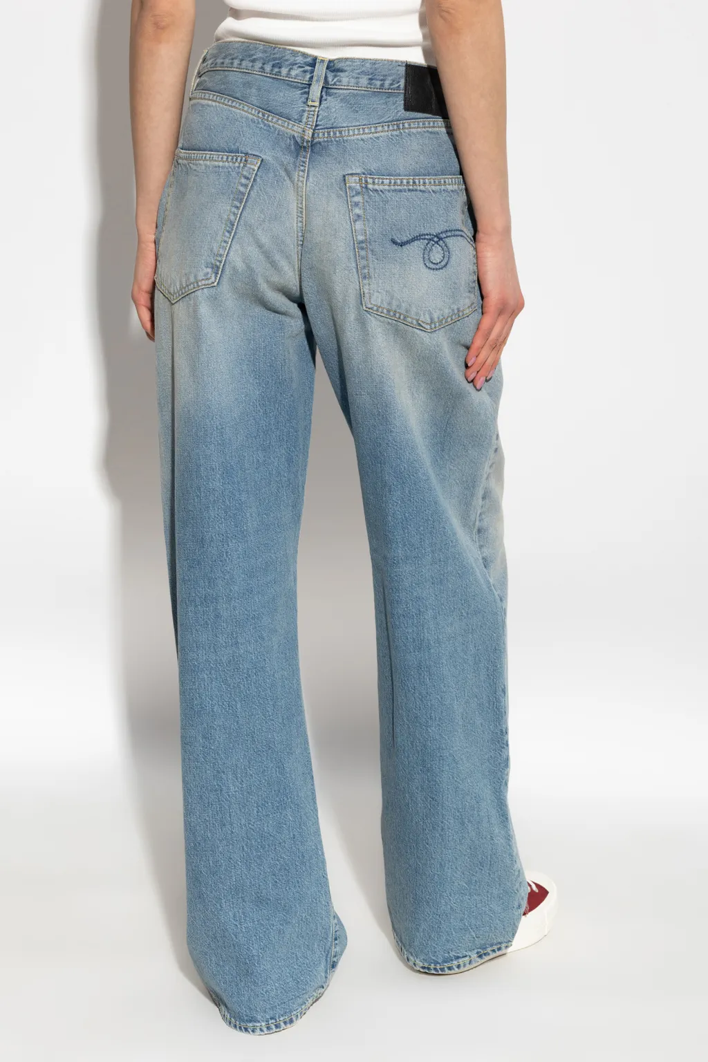 Belt Loop Denim Trousers
