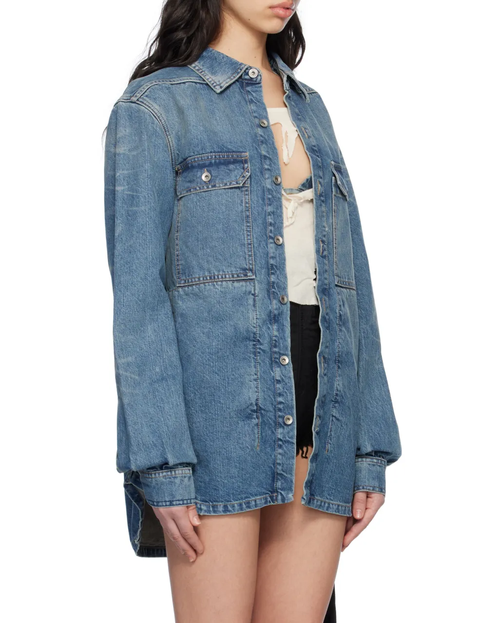 Rick Owens Drkshdw Denim Outershirt Jacket