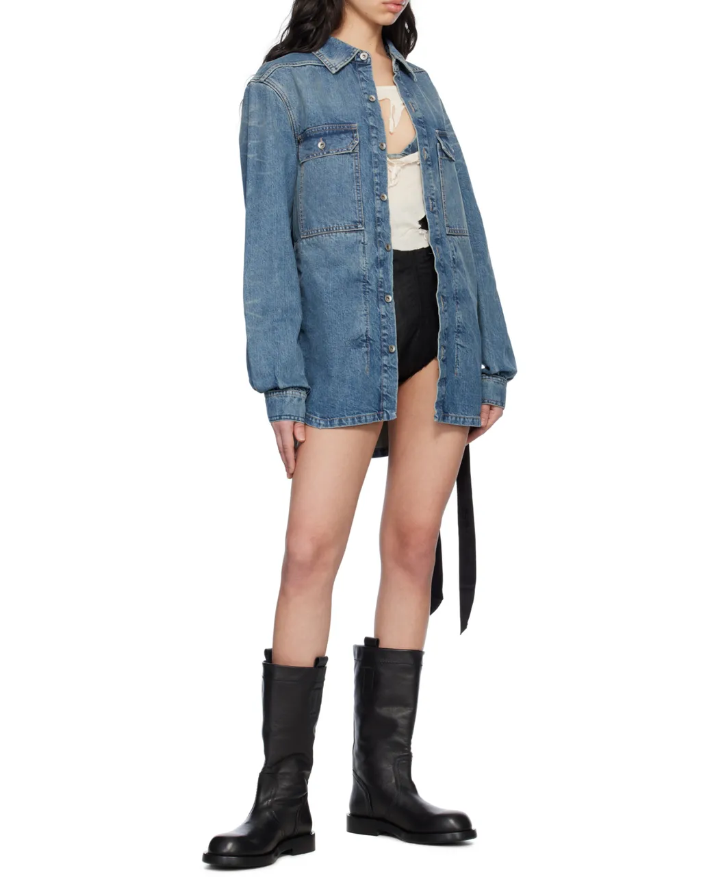 Rick Owens Drkshdw Denim Outershirt Jacket