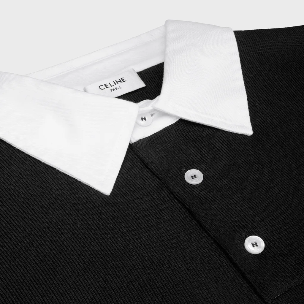 Blason Polo Shirt In Striped Jersey