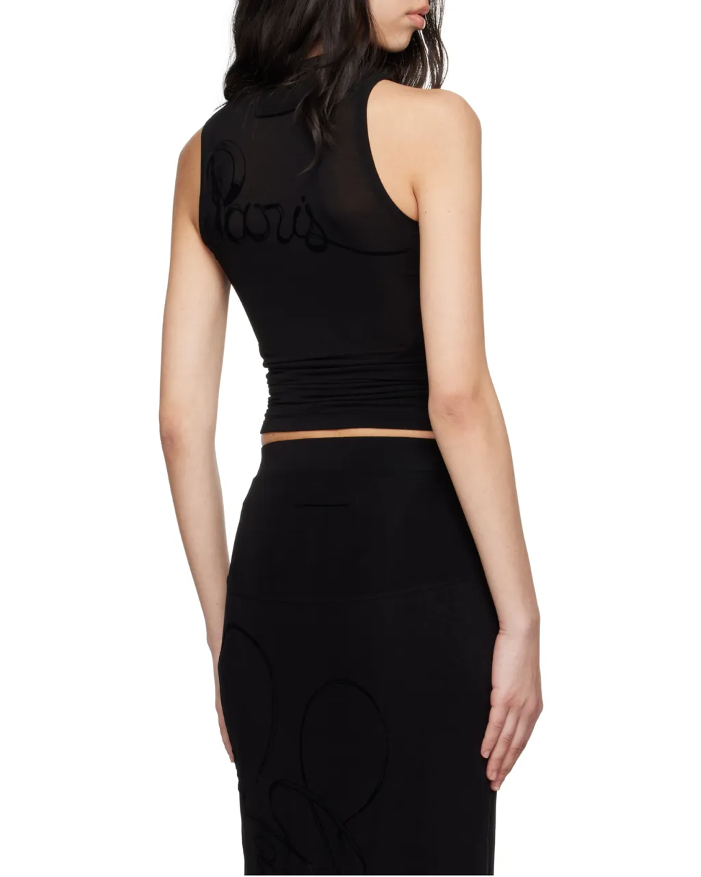 Jean Paul Gaultier Logo Printed Tank Top