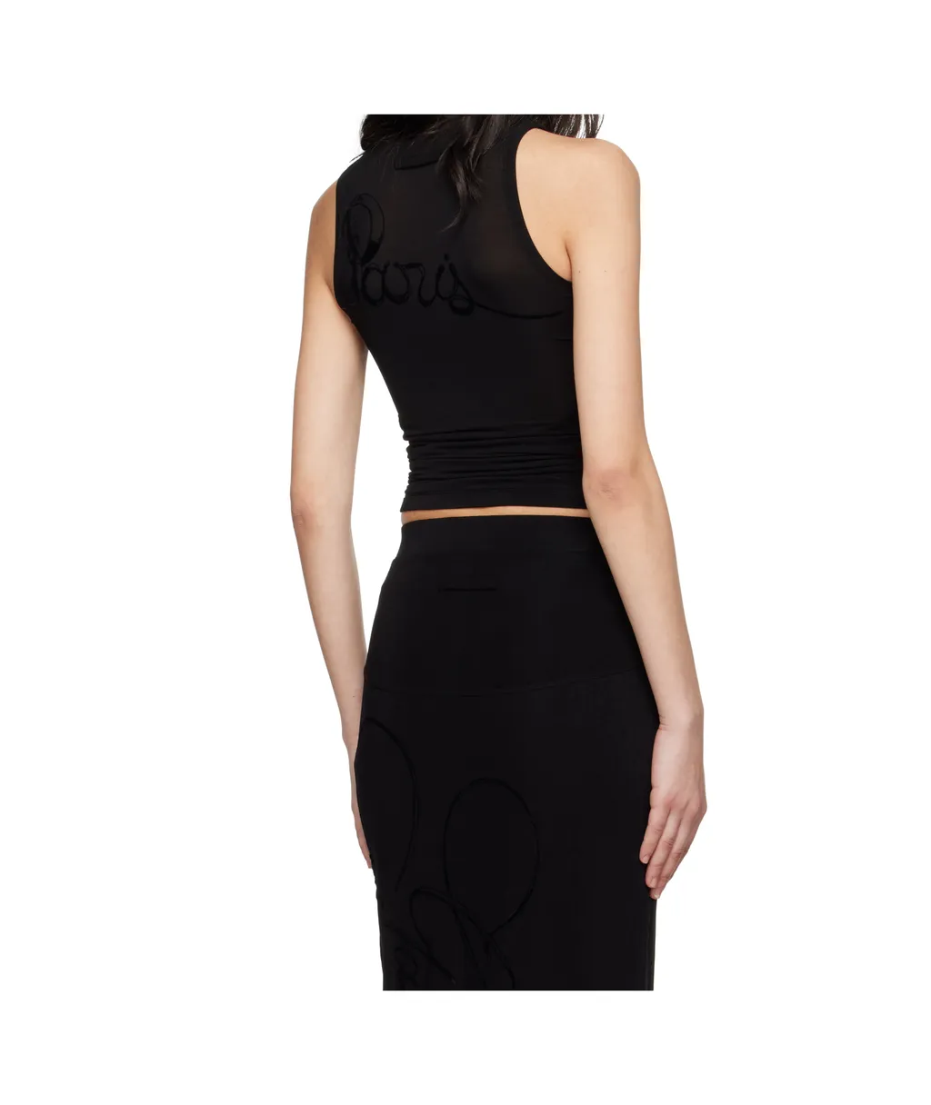 Jean Paul Gaultier Logo Printed Tank Top