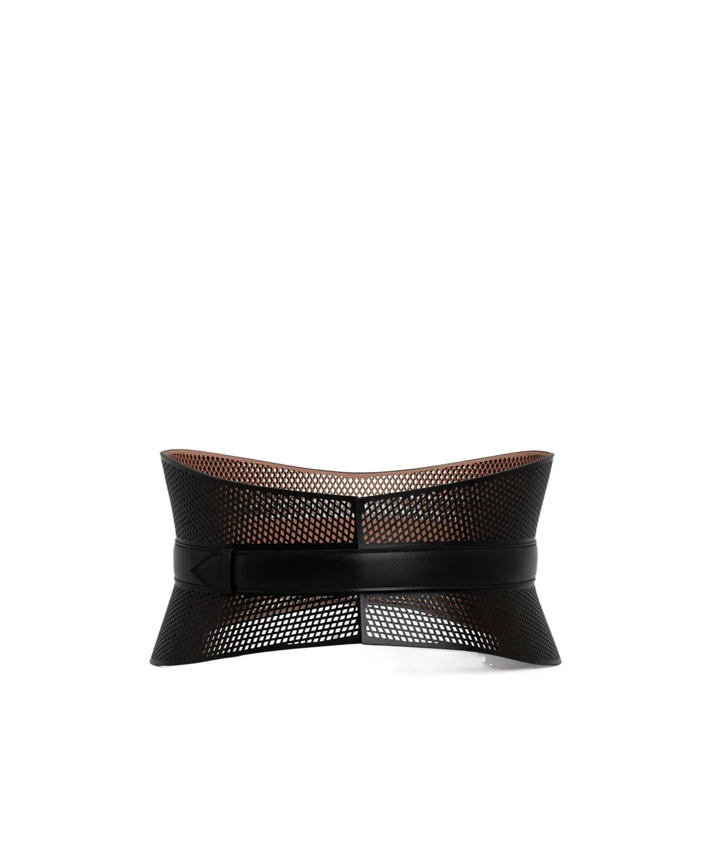 AlaÏA Neo Bustier Perforated Belt