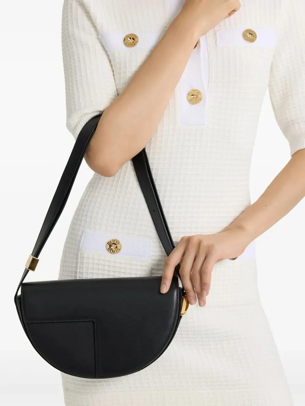 Patou Crescent Shoulder Bag