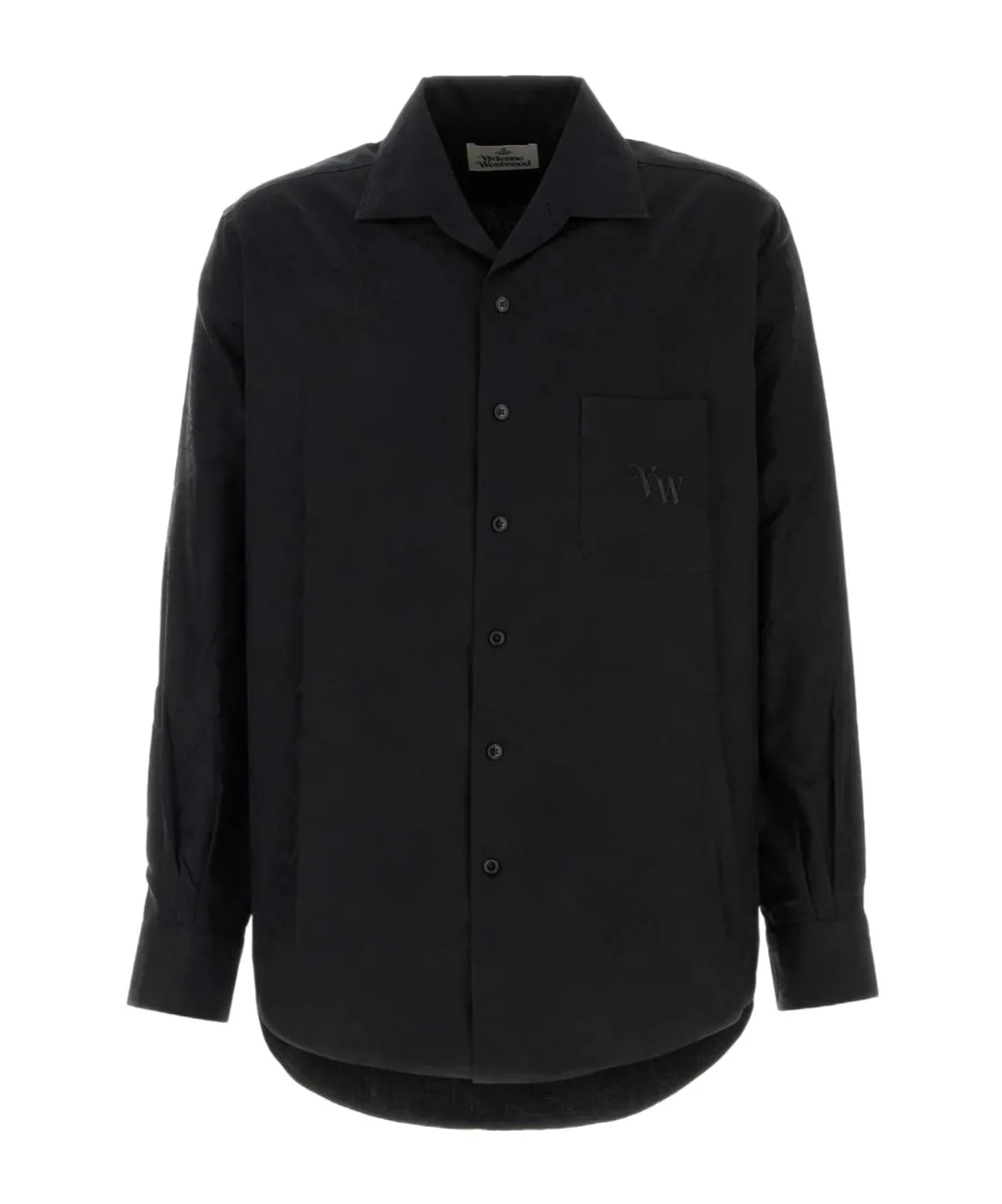 Vivienne Westwood Logo Embroidered Buttoned Shirt