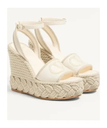 Vlogo Torchon Wedge Sandal In Nappa 130Mm