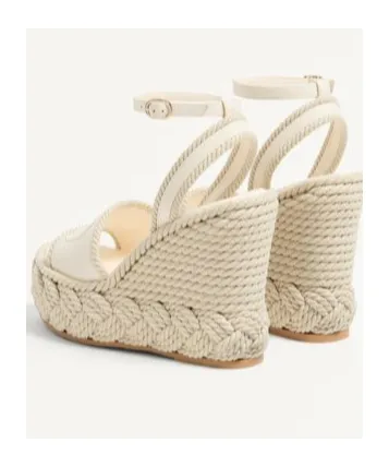 Vlogo Torchon Wedge Sandal In Nappa 130Mm