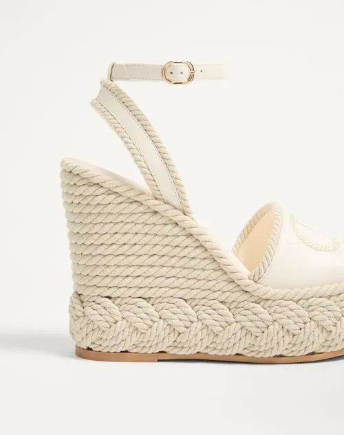 Vlogo Torchon Wedge Sandal In Nappa 130Mm