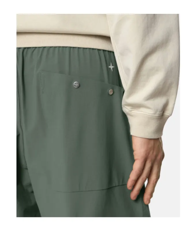 Stone Island Logo-Embroidered Shorts