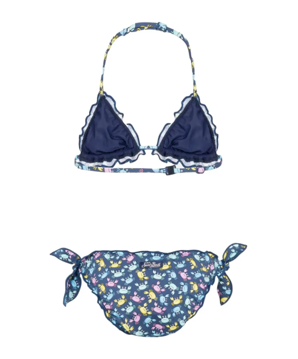 Crab Print Triangle Bikini Set